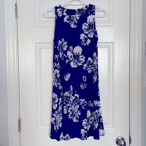 Lauren by Ralph Lauren dress, blue floral size 4